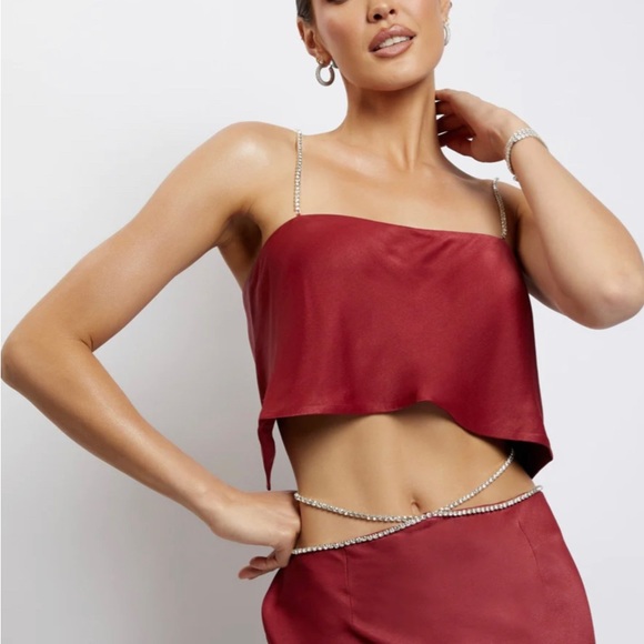 Meshki Crop top/Maxi skirt Set - Picture 2 of 5